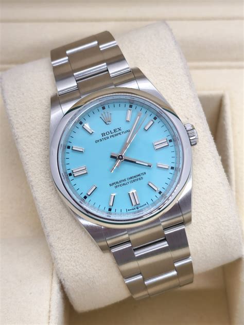 rolex oyster perpetual turquoise blue|rolex oyster perpetual 36mm blue.